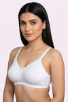 Zivame Double Layered Regular Wired 3/4th Coverage Maternity Bra - Bright White — thumbnail 3